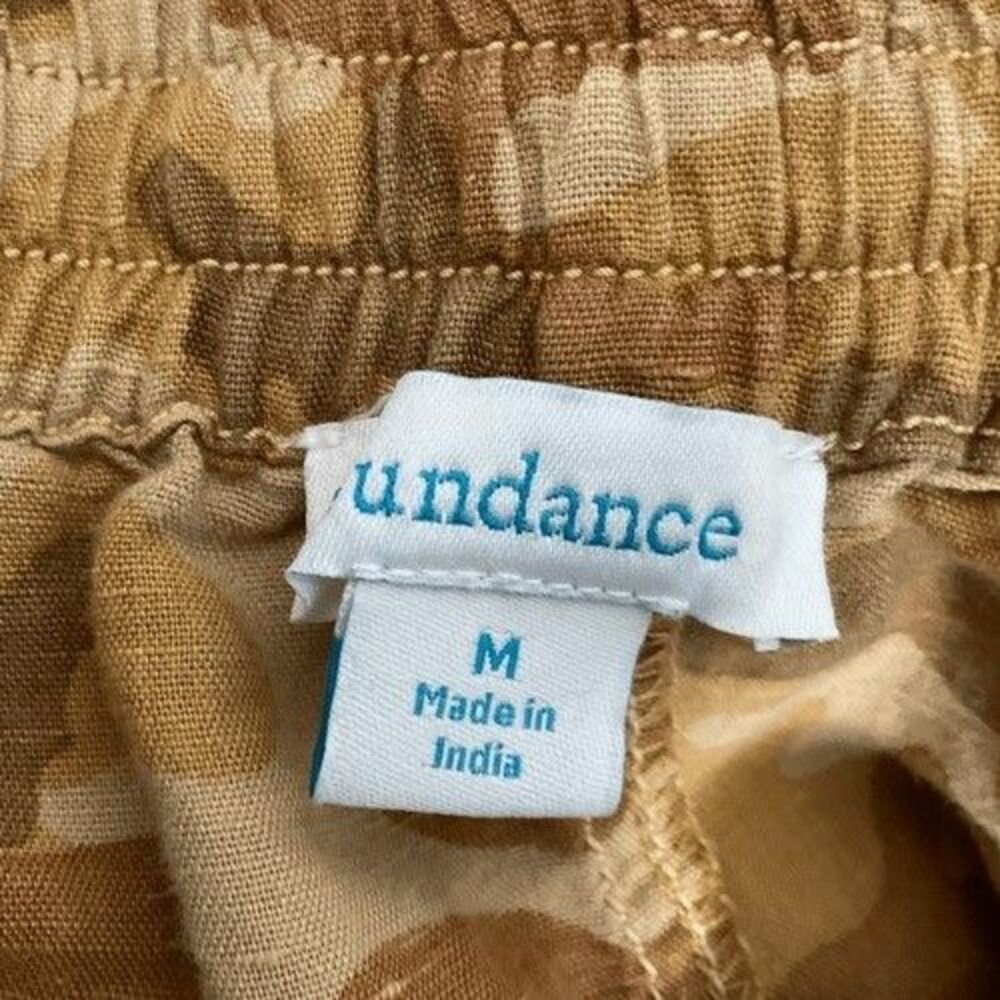 Sundance‎ Catalog Gold Linen Blend Constas Cargo Jogger Pants Women Size M - Picture 2 of 14